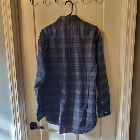 BNWT Nautica Men's 100% cotton Plaid Dress Shirt- Sz Large - Picture 5 of 7